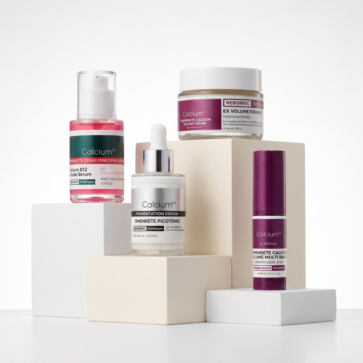 Collagen Boost Skincare Set with Calcium, Hyaluronic Acid & Elastin for Wrinkles and Lifting - image 6