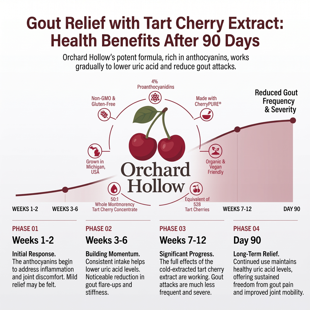 Less Stiffness & More Mobility In 2 Weeks | Pure Tart Cherry Extract 3,00mg | Cold-Extracted