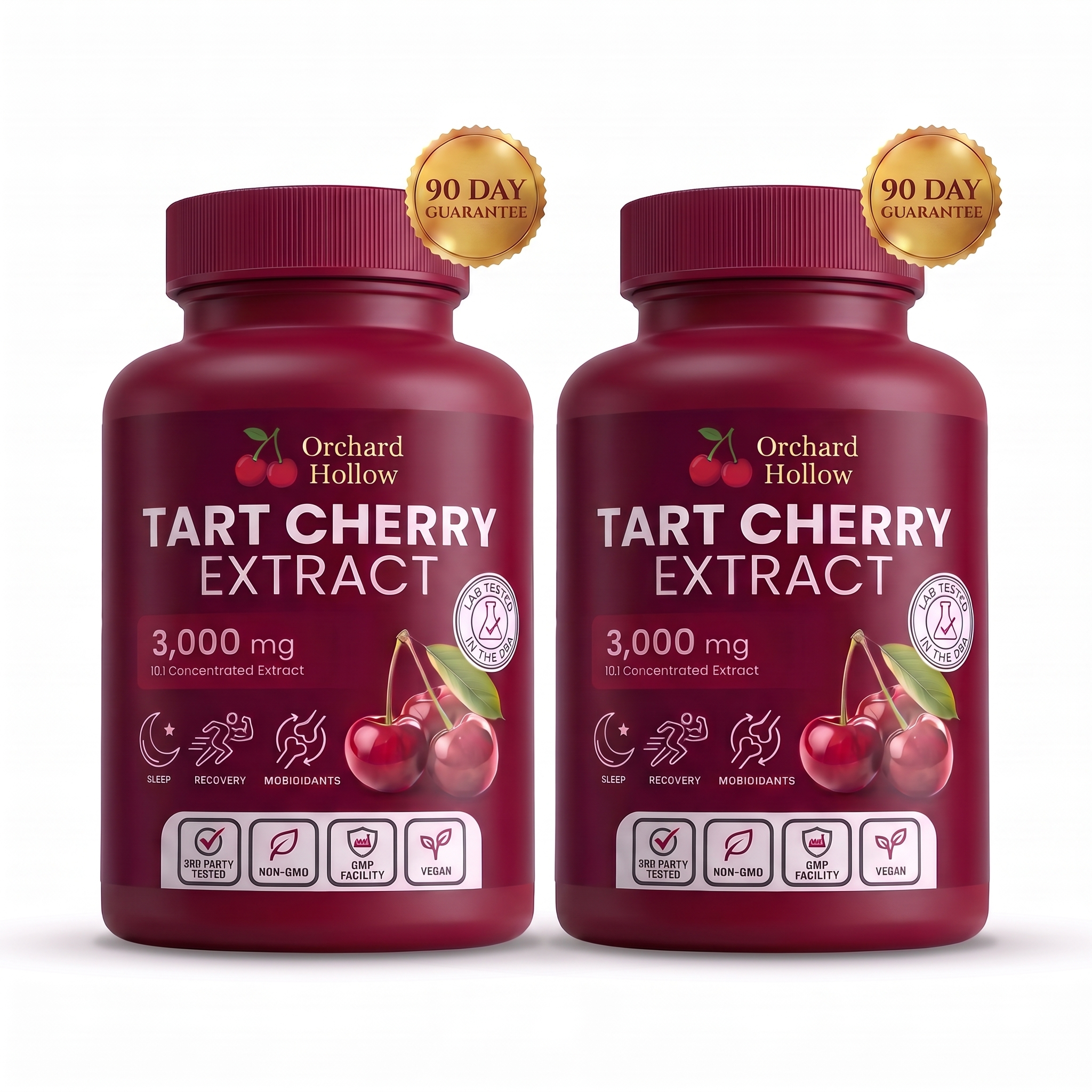 Less Stiffness & More Mobility In 2 Weeks | Pure Tart Cherry Extract 3,00mg | Cold-Extracted