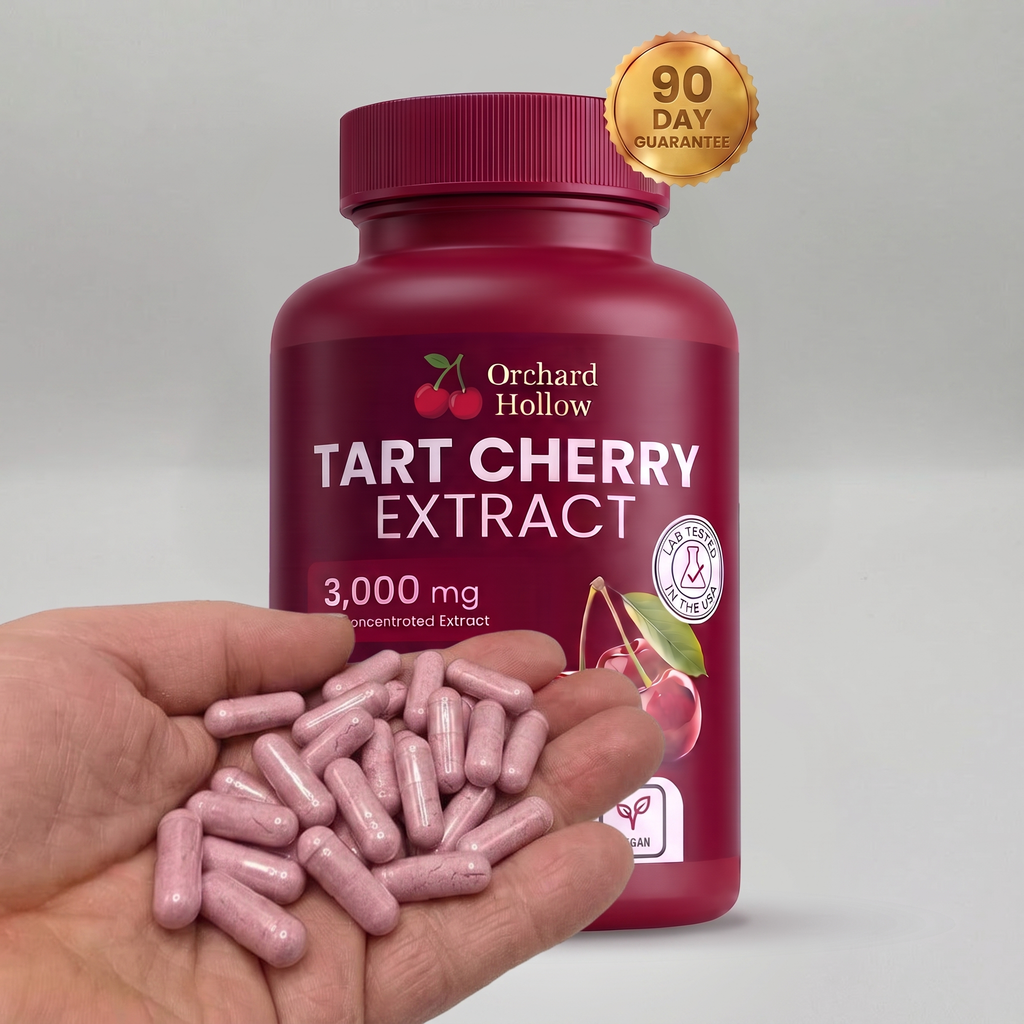 Less Stiffness & More Mobility In 2 Weeks | Pure Tart Cherry Extract 3,00mg | Cold-Extracted