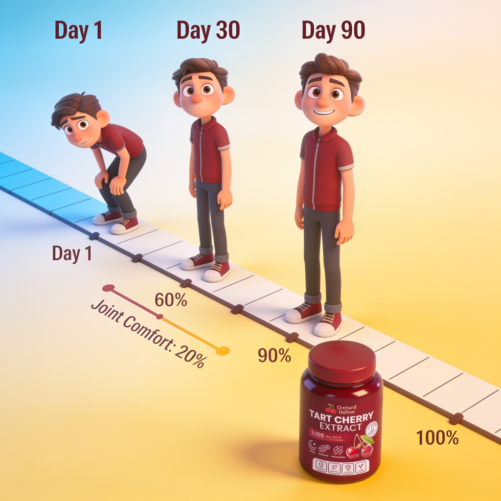 Less Stiffness & More Mobility In 2 Weeks | Pure Tart Cherry Extract 3,00mg | Cold-Extracted