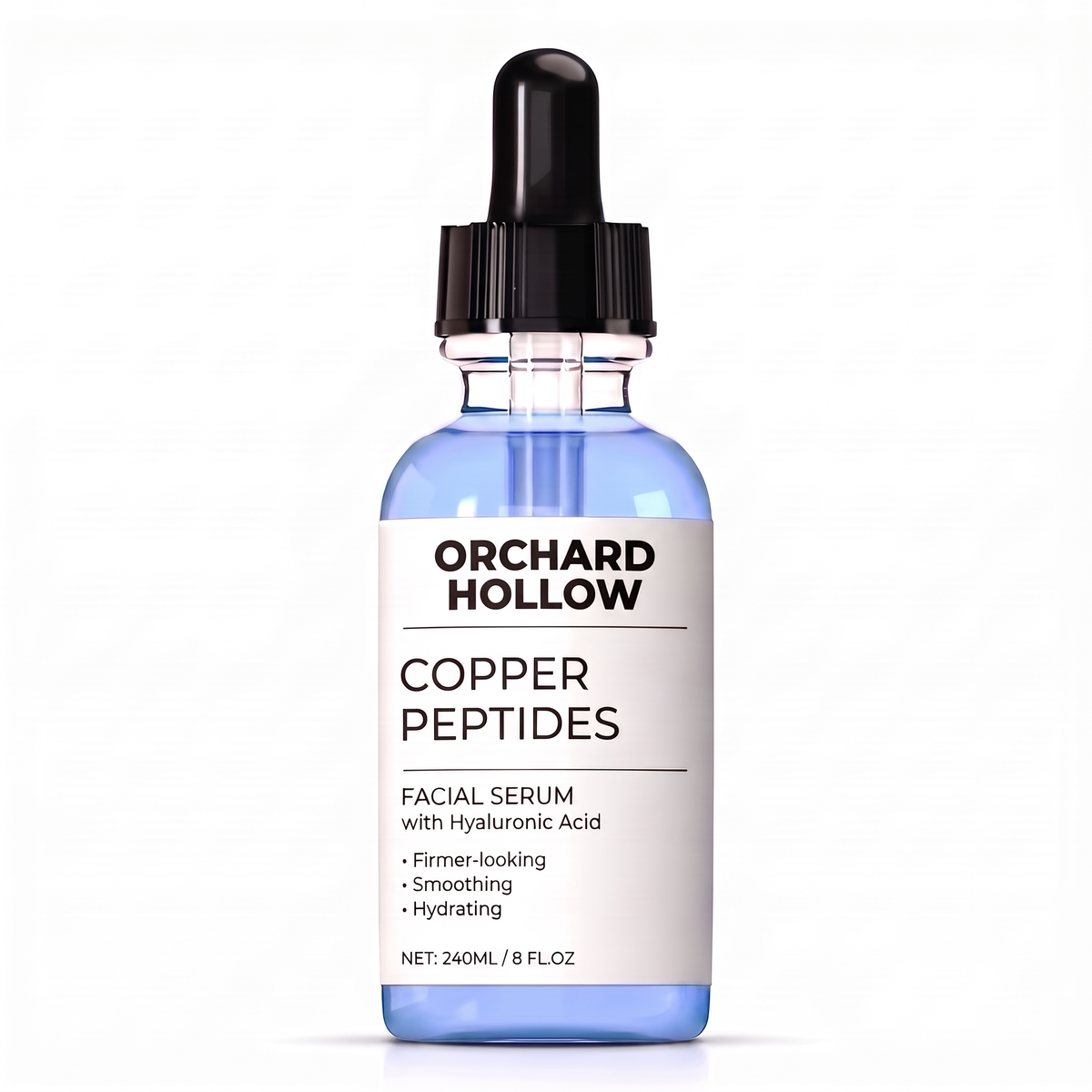 Orchard Hollow Copper Peptide Serum with Hyaluronic Acid - Firming Face Serum for Fine Lines