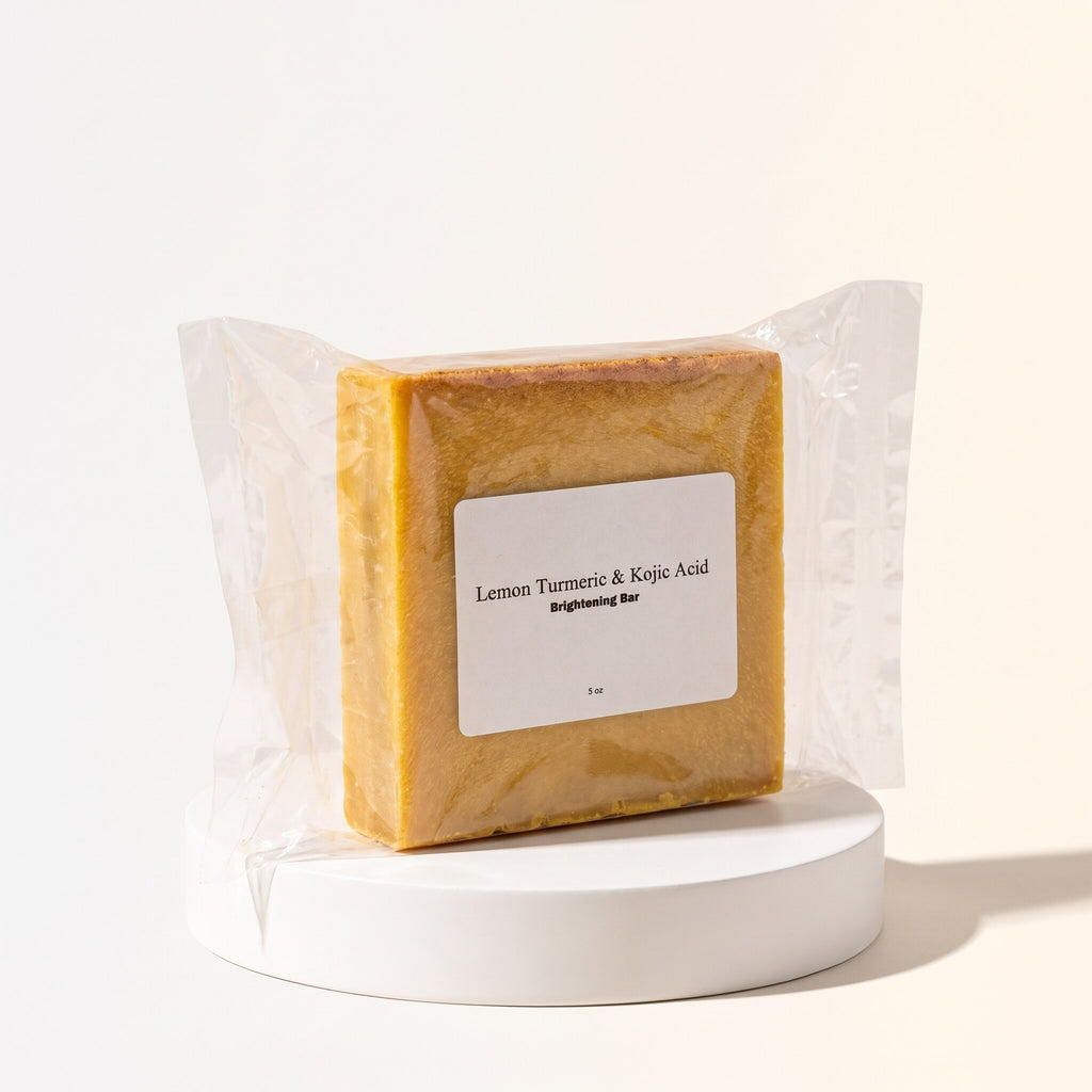 Lemon Turmeric & Kojic Acid Brightening Bar Soap for Dark Spots and Even Skin - image 2
