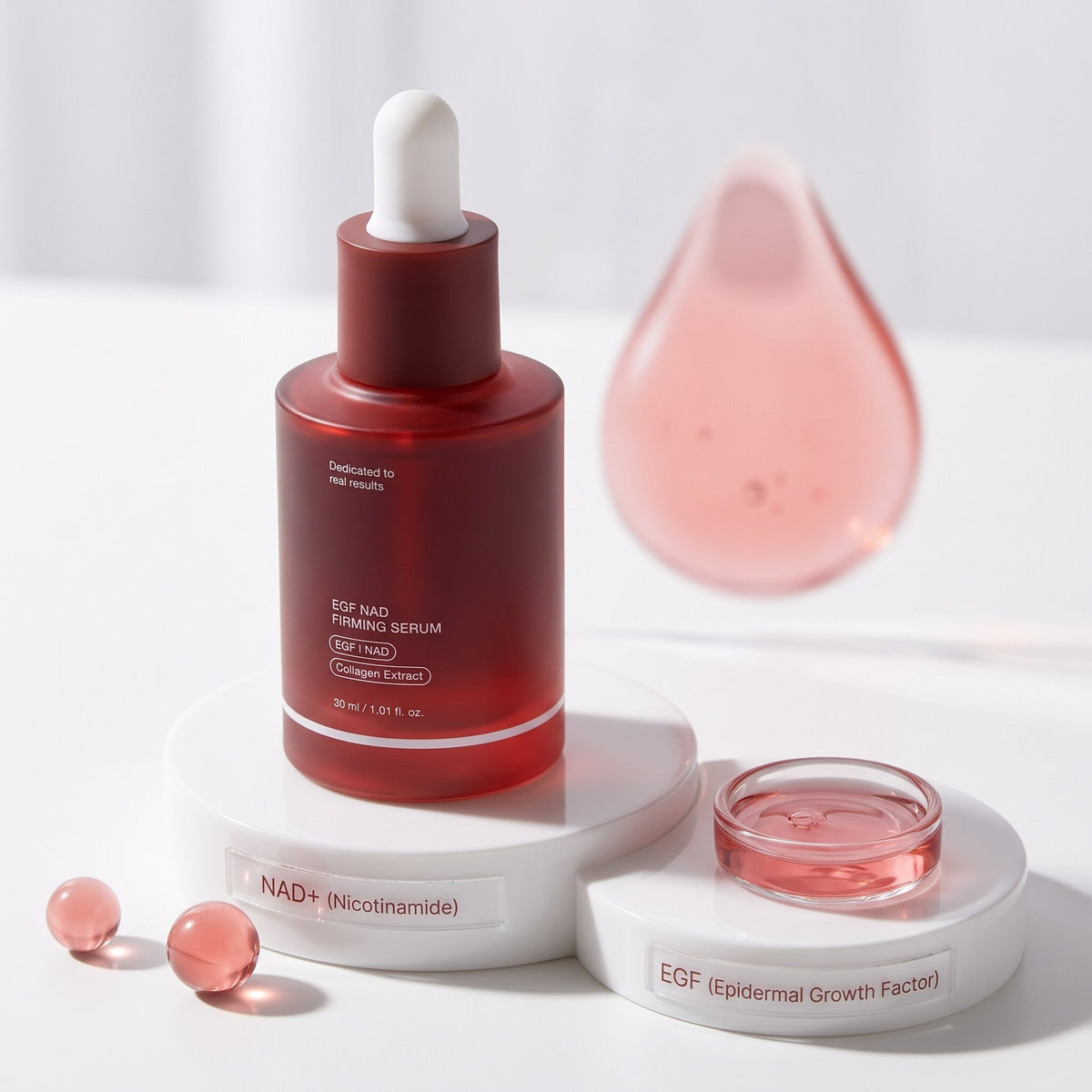 NAD+ EGF Korean Skincare Firming Serum with Collagen & Peptides for Fine Lines and Elasticity - image 2